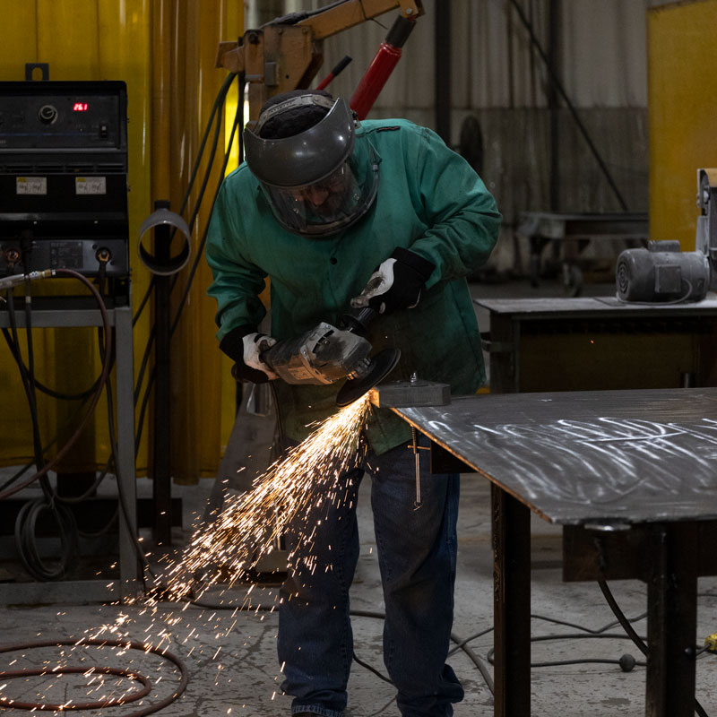 grinding-wheel-at-work concrete aggregate heating systems